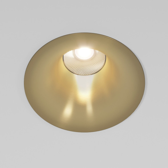Встраиваемый светильник Elektrostandard 25070/LED 15W латунь Bliss