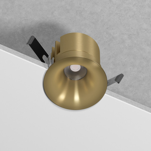 Встраиваемый светильник Elektrostandard 25070/LED 15W латунь Bliss