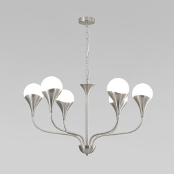 Подвесная люстра Eurosvet 60169/6 никель CALYX