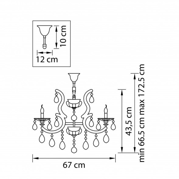 Подвесная люстра Lightstar Champa blu 698085