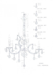 Подвесная люстра Lightstar Champa blu 698085
