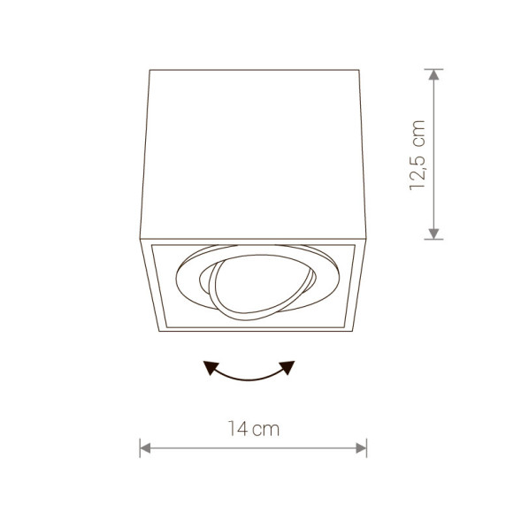 Накладной точечный светильник Nowodvorski Box LED 6427