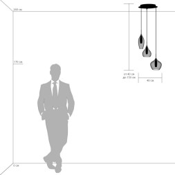 Каскадная люстра Lightstar Pentola 803050