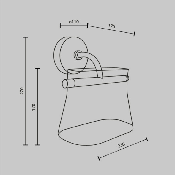 Бра Maytoni CABARET MOD170WL-L8BS3K2