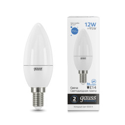 Светодиодная лампа Gauss 33132 12W 220V 950lm E14 белый (холодный)