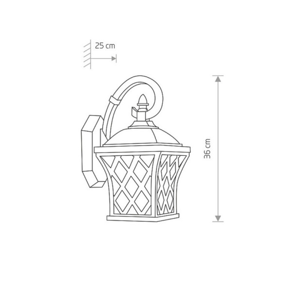 Уличный настенный светильник Nowodvorski TAY 5292