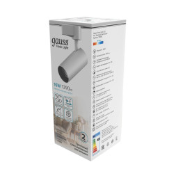 Светодиодный трековый светильник Gauss Gauss track white TR066