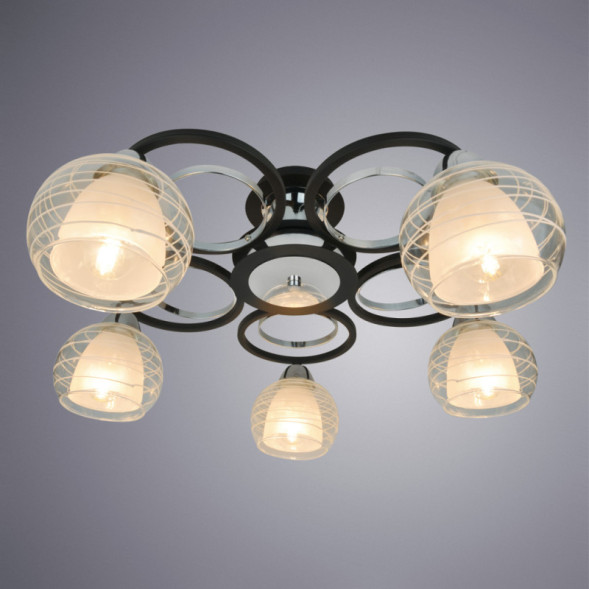 Потолочная люстра ARTE Lamp Ginevra A1604PL-5BK
