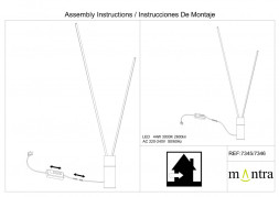 Торшер Mantra Vertical 7345