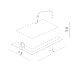 Встраиваемый точечный светильник ARTE Lamp Grill A3153PL-2BK