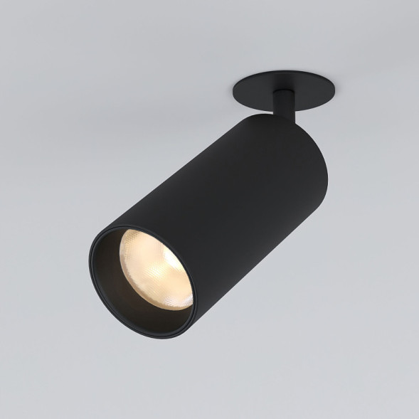 Встраиваемый точечный светильник Elektrostandard Diffe черный 15W 4200K (25066/LED)
