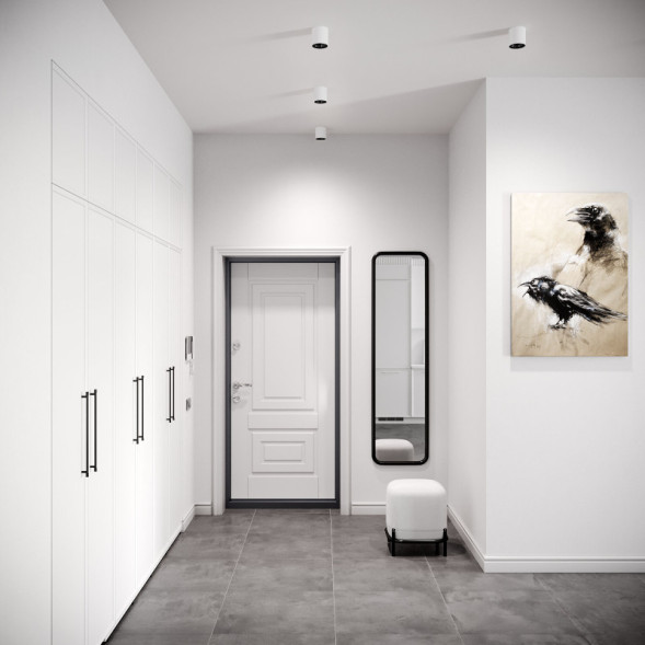 Накладной точечный светильник Elektrostandard 25034/LED 10W 4200K белый/чёрный жемчуг