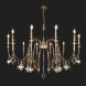 Подвесная люстра Eurosvet Telao 10120/12 золото/тонированный хрусталь Strotskis Smart (10110