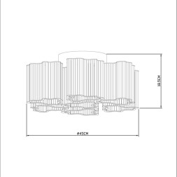 Потолочная люстра Arte Lamp A8567 A8567PL-7CL