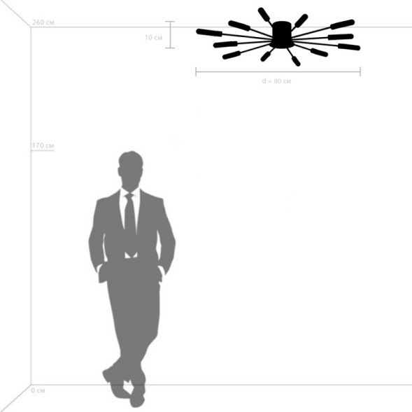 Потолочная люстра Lightstar RAGNO 732123