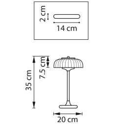 Настольная лампа Lightstar Acrile 738973
