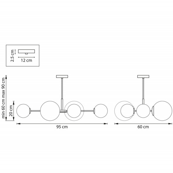 Люстра на штанге Lightstar CROCO 815460