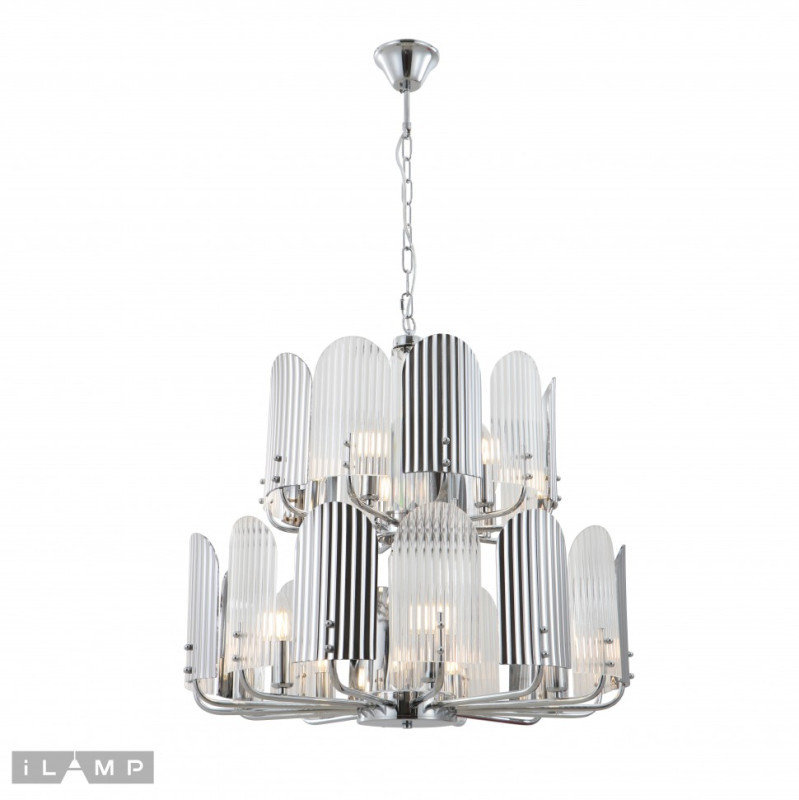 Подвесная люстра iLamp DOLCE 15571-12 CR+MULT