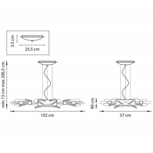 Подвесная люстра Lightstar OVALE 784344
