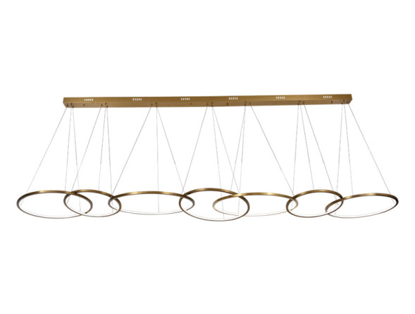 Подвесная люстра Newport 15207N/S brass