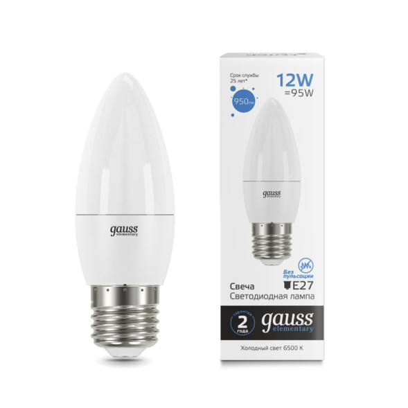 Светодиодная лампа Gauss 30232 12W 220V 950lm E27 белый (холодный)