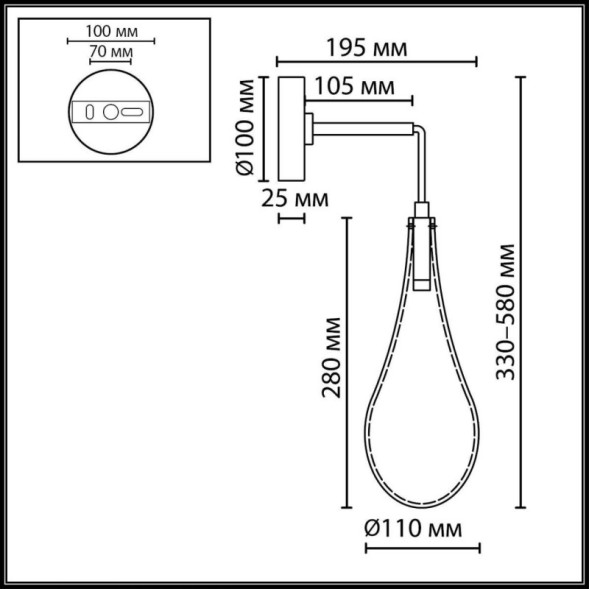 Бра 7147/5WL Odeon Light Incanto
