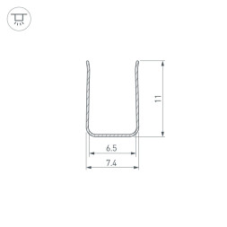 Профиль для гибкого неона Arlight ARL-MOONLIGHT 029824
