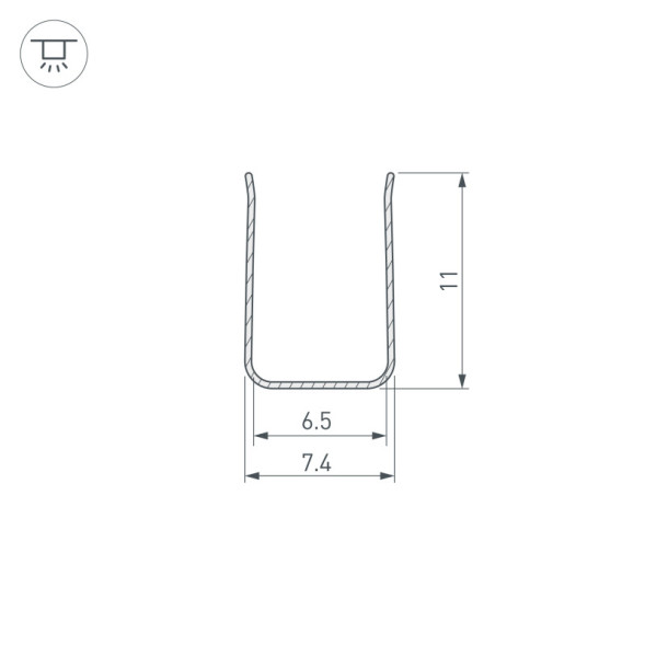 Профиль для гибкого неона Arlight ARL-MOONLIGHT 029824