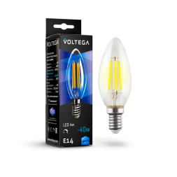 Светодиодная лампа Voltega Candle dim 8461 5W 220V 400lm E14 белый (дневной)