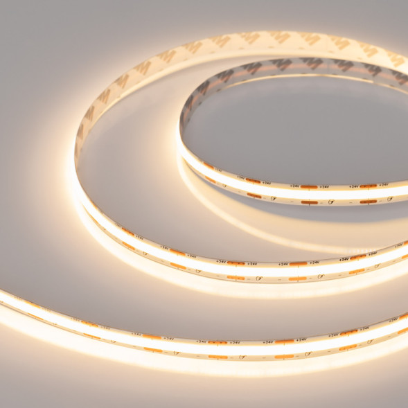 Лента Arlight 049061 COB-X560-10mm 96W 24V белый (теплый) IP20