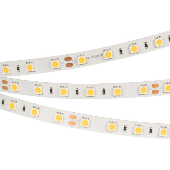 Лента Arlight RT 2-5000 5050 018099(B) 72W 24V белый (теплый) IP33