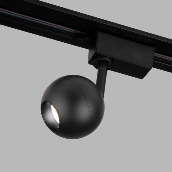 Светодиодный трековый светильник Elektrostandard Ball Черный 8W 4200K (LTB76) однофазный
