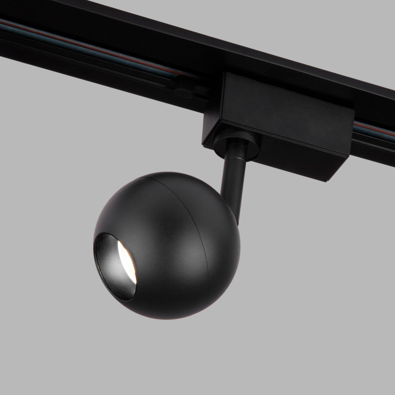 Светодиодный трековый светильник Elektrostandard Ball Черный 8W 4200K (LTB76) однофазный