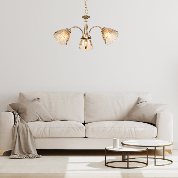 Подвесная люстра Escada FREESIA 658/3PL Gold