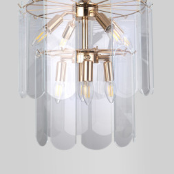 Подвесная люстра Eurosvet 60170/8 золото CLAIRE