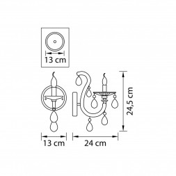 Бра Lightstar Champa blu 698615