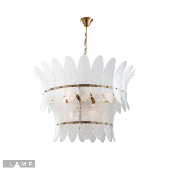 Подвесная люстра iLamp GRAMERCY 15602-11 ANB+CL