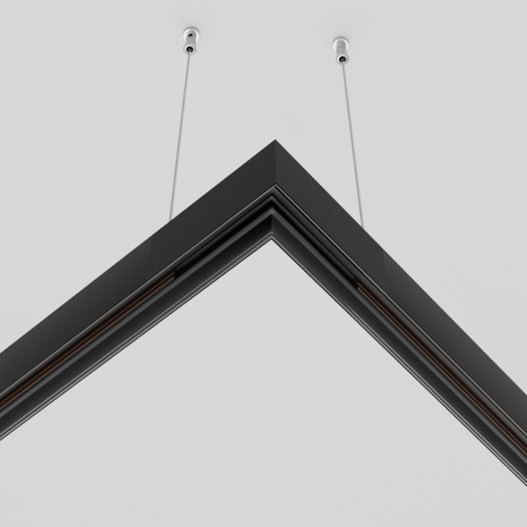 Коннектор для шинопровода Maytoni Technical Magnetic track system Exility накладной черный TRA034HCL-41B