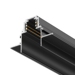 Магнитный встраиваемый шинопровод в гипсокартон Maytoni Technical Magnetic track system Gravity черный TRX010-422B