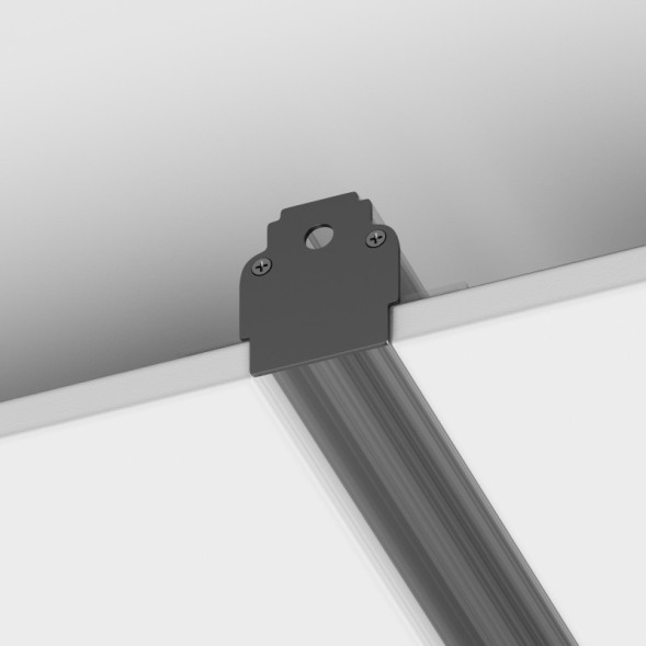 Магнитный встраиваемый шинопровод в гипсокартон Maytoni Technical Magnetic track system Gravity черный TRX010-422B