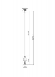 Подвесной светильник Freya Moke FR4006PL-01BS