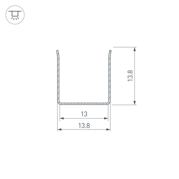 Профиль для гибкого неона Arlight ARL-MOONLIGHT 029419