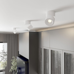 Накладной точечный светильник Elektrostandard DLR031 15W 3000K белый матовый