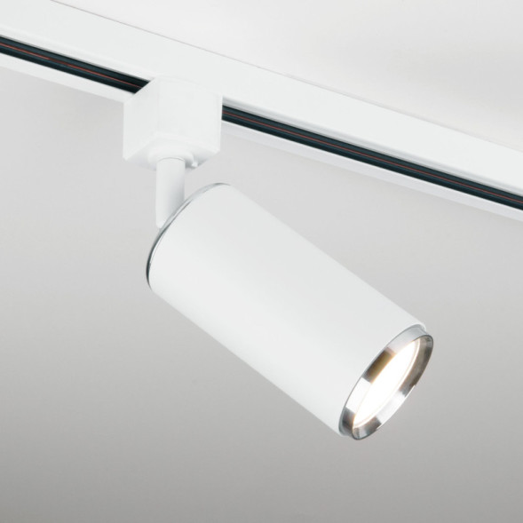 Трековый светильник Elektrostandard Svit GU10 Белый/хром (MRL 1013) однофазный
