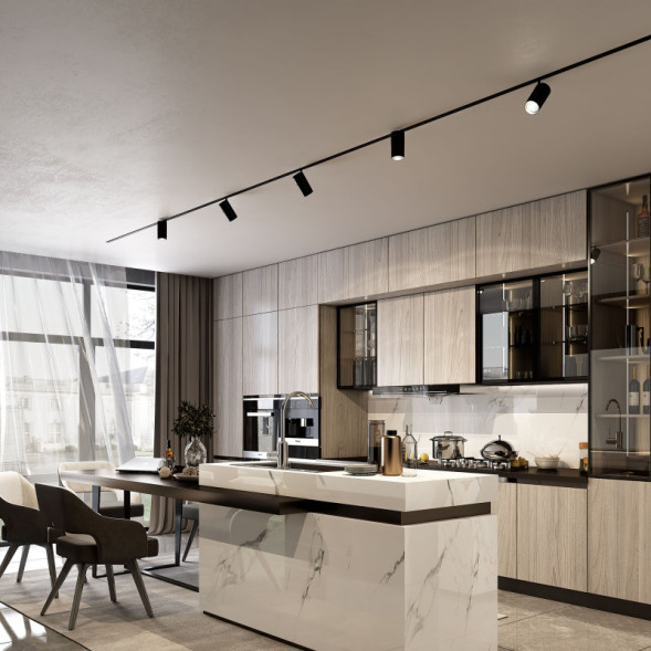 Магнитный трековый светильник Elektrostandard 85013/01 (черный)