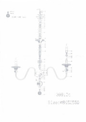 Подвесная люстра Lightstar Azzurro 699104