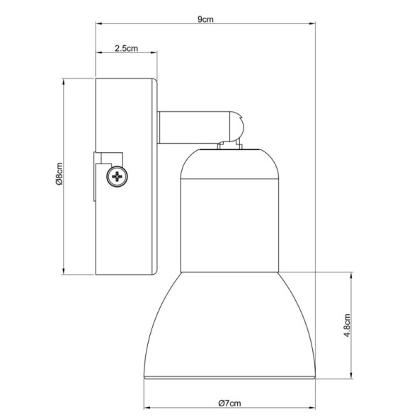 Спот ARTE Lamp FALENA A3115AP-1SS