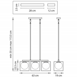 Подвесная люстра Lightstar GABBIA 732137