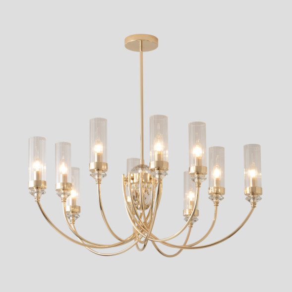 Люстра на штанге Crystal Lux SECRET SECRET SP10 GOLD