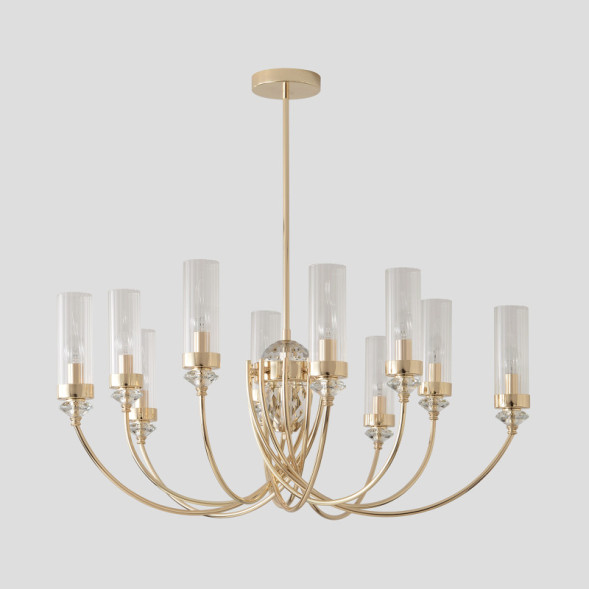 Люстра на штанге Crystal Lux SECRET SECRET SP10 GOLD